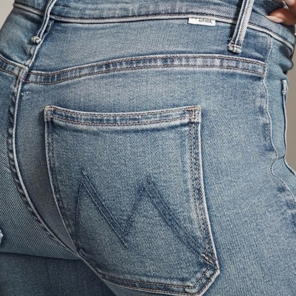 Anthropologie Mother The Patch Pocket Weekender Jeans Poppin Wheelies Size 29 - Picture 6 of 12